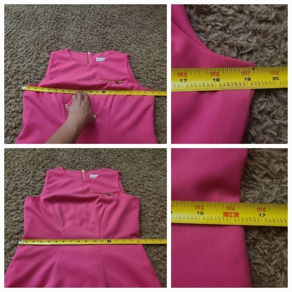 Elegant Pink Sleeveless Dress - Picture 14 of 14